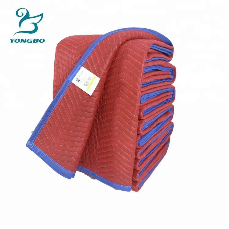 High Quality Moving Blanket Recycle Camp Moving Blanket Woven Square Plain Furniture Protect Moving Blanket OEM & ODM Twill