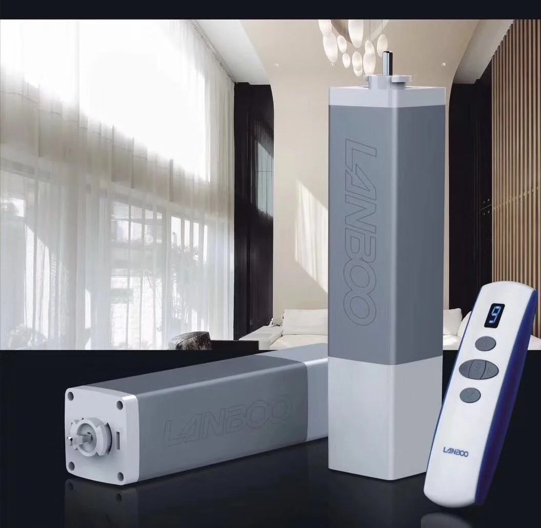 Electric Curtain Motor, motorized curtain with curtain track