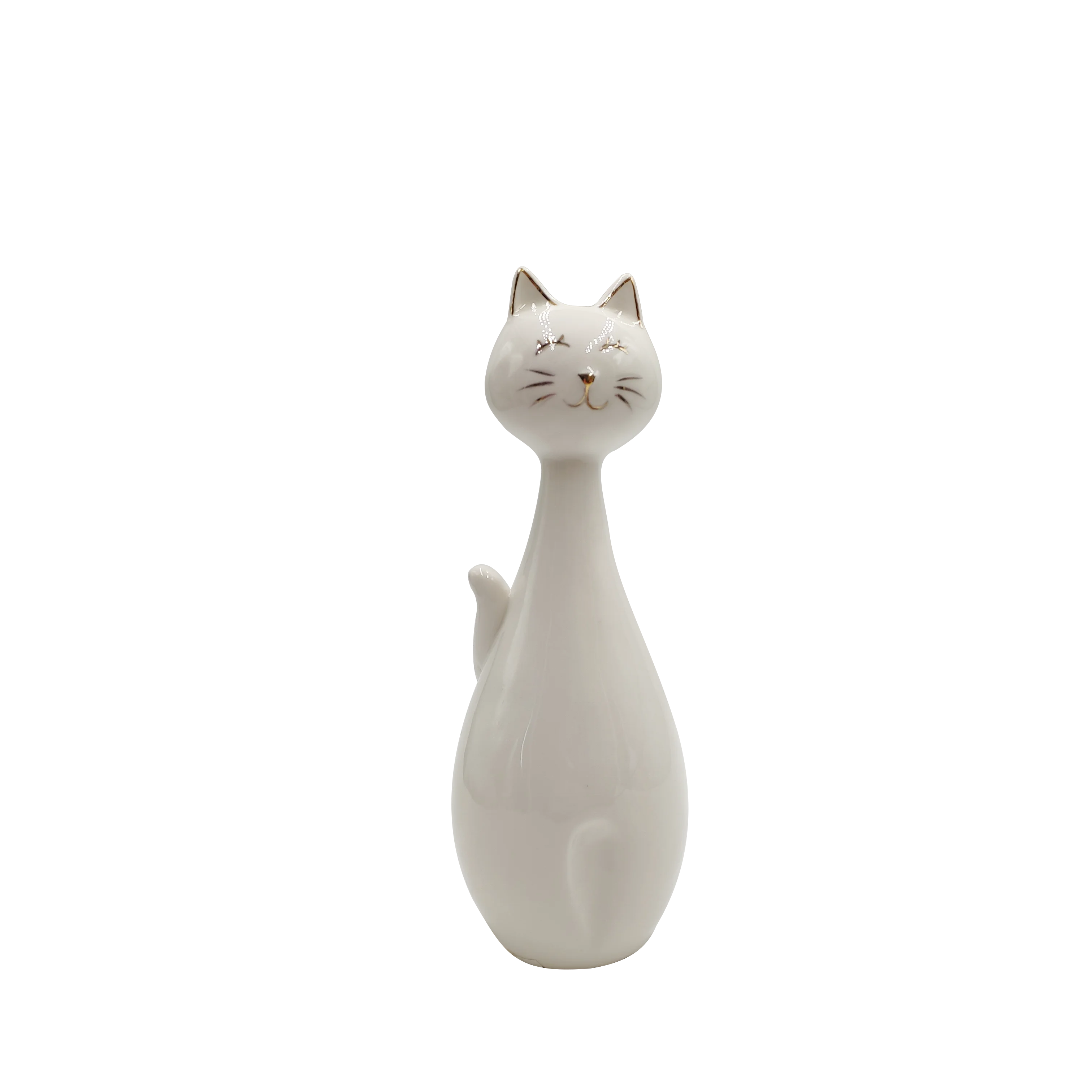 Decorative Ceramic Antique Baby Cat Figurine Pottery Home Decor