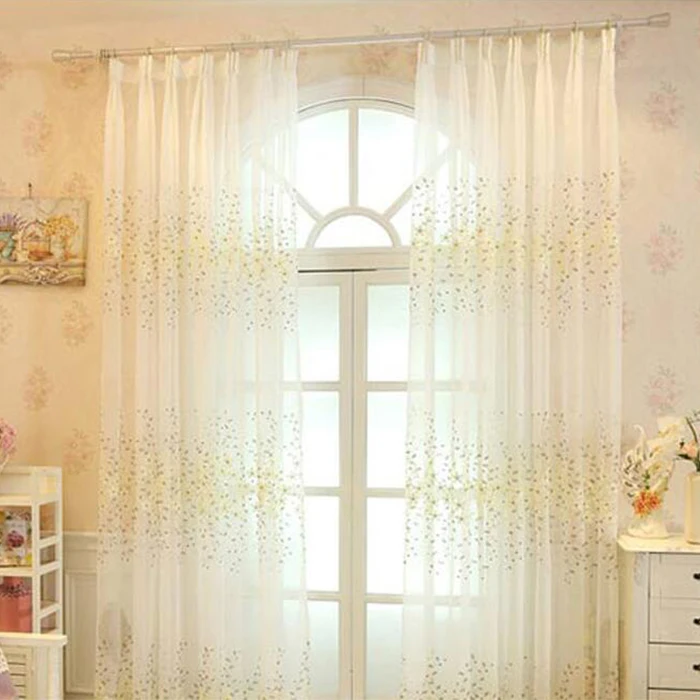 Supplier European Style Window Curtains Sheer Curtains China Blackout Living Room Fabric Beaded Window Decoration French Window