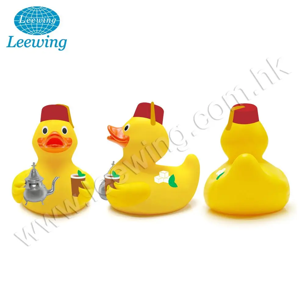 Classic Promotional Country Costume Omani Cap Yellow Rubber Bath Duck