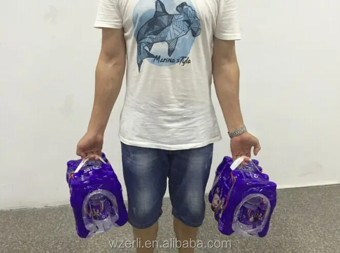 prelaminated adhesive carry handle for bottled mineral water