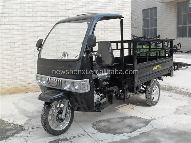 Chassis and Suspension Steel plate 3 Wheel Motor Tricycle with Cabin for Sale