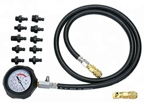 Engine Oil Pressure Test Kit Tester Low Oil Warning Devices Gauge Tool Set