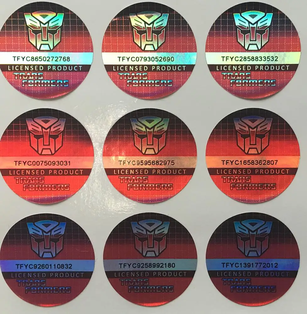 Security hologram sticker with pin code /security holographic sticker with pin number