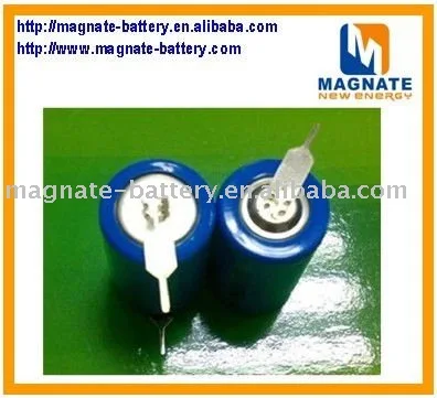 Lithium Thionyl Chloride battery ER14250 with terminals tabs 3.6v 1200mah