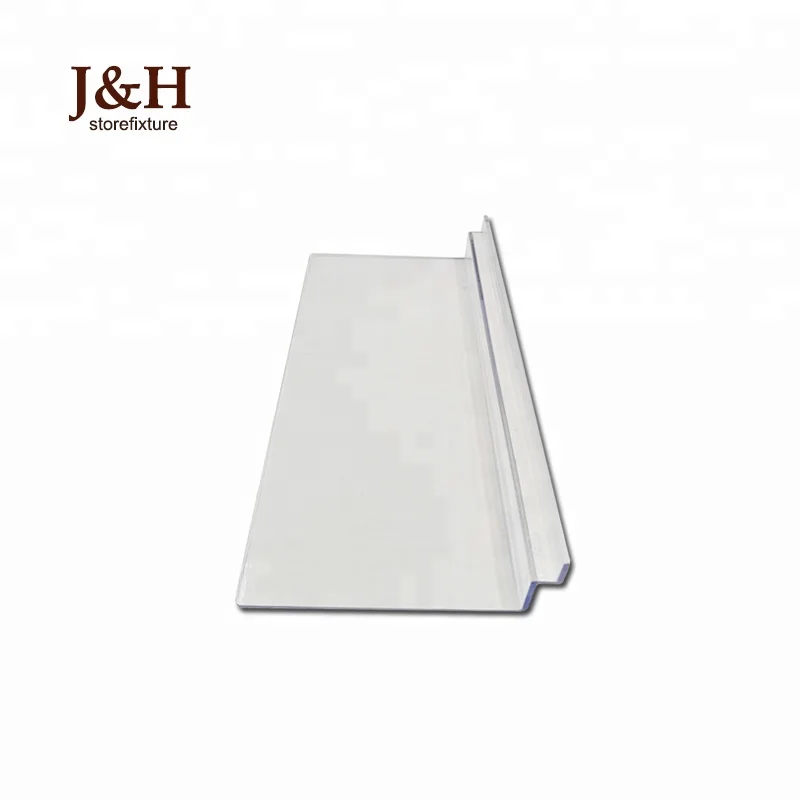 J&H Storefixture Slatwall 24.8*10.5cm Flat Clear Acrylic Plastic Shoe Display Shelf Product Display Holder