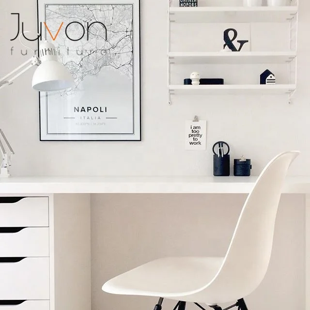 
Instagram home office studio furniture escritorio white writing study table hot desk masa 