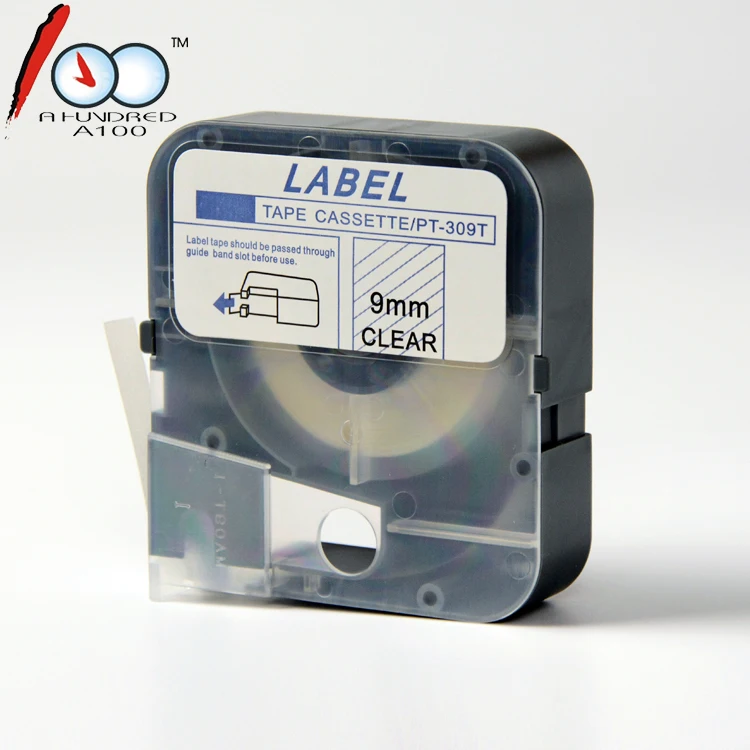 Compatible Max 9mm * 8m cassette tap label sticker for LM-PT309W PT309Y PT309T PT309S