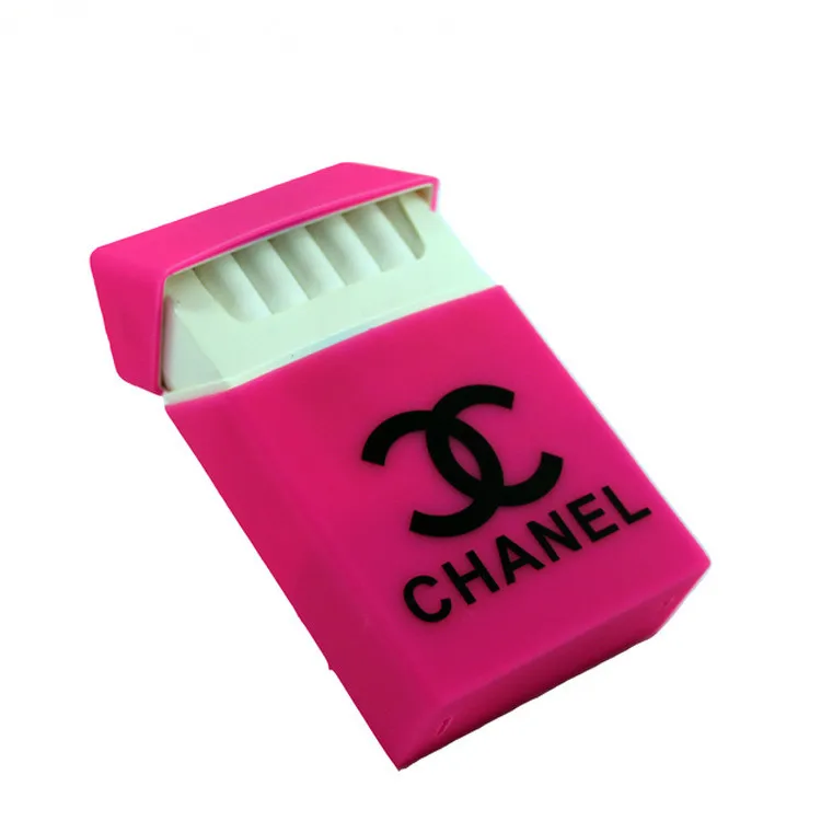 Colorful OEM brand silicone cigarette case wholesale custom printing logo cigarette case