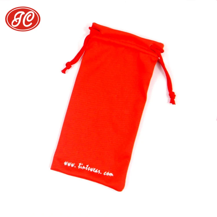 
Microfiber mobile phone drawstring bags small phone pouches 