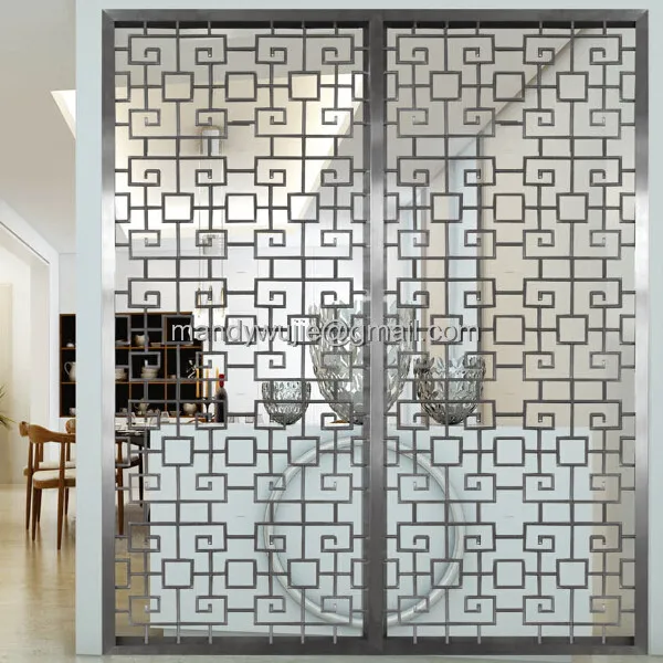 Cheap Room Divider Removable Decorative Stainless Steel Laser Cut Room Divider