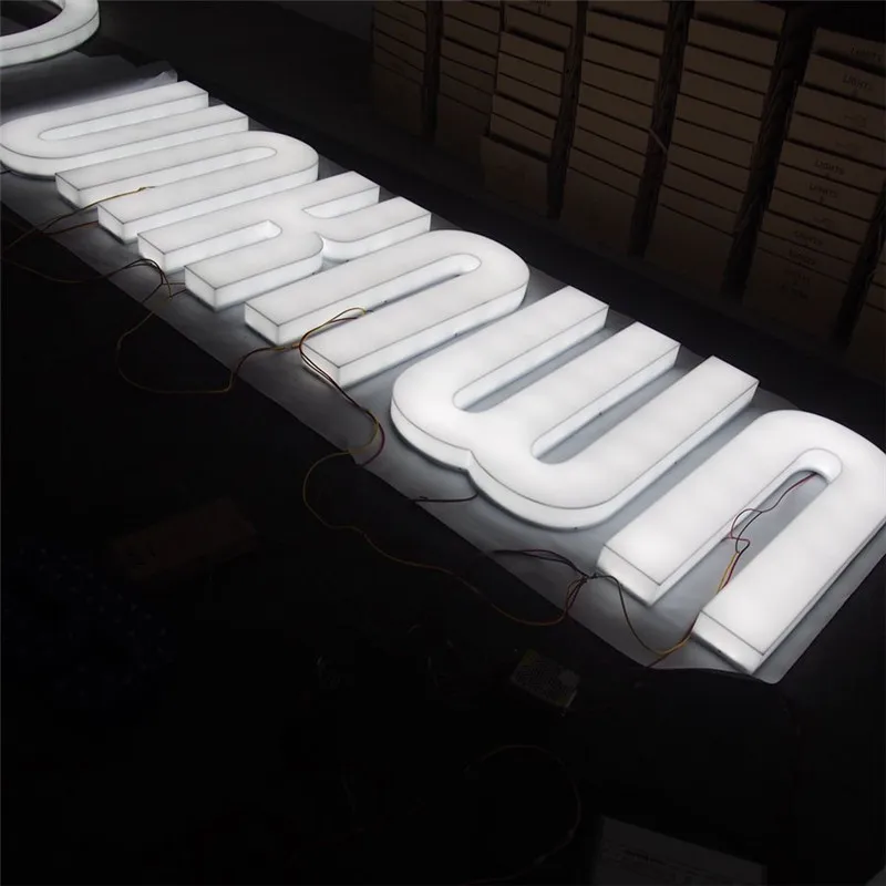 high quality acrylic Super slim acrylic lighted sign acrylic LOGO LED edge lit sign holder with aluminum base sign