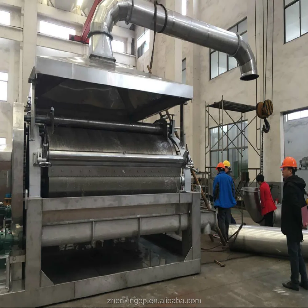 Китайская машина для сушки крахмала, двухцилиндровая барабанная сушилка