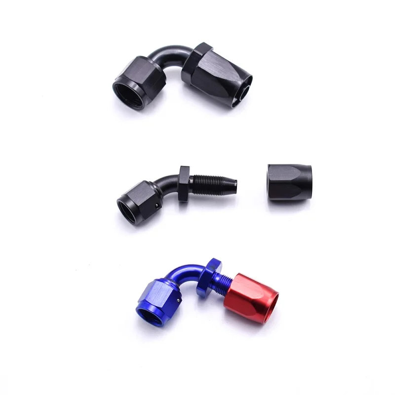 Racing Car Parts Aluminum Anodized Reusable Fuel Oil  SWIVEL DRY SUMP HOSE END  Pipe Fittings