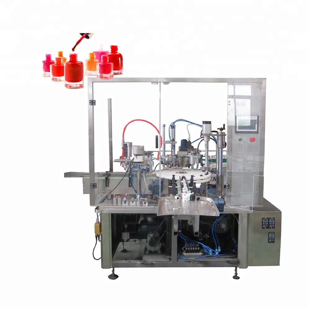 
Automatic making manufacturing price glass bottle shoe mascara gel nail polish filling machine 