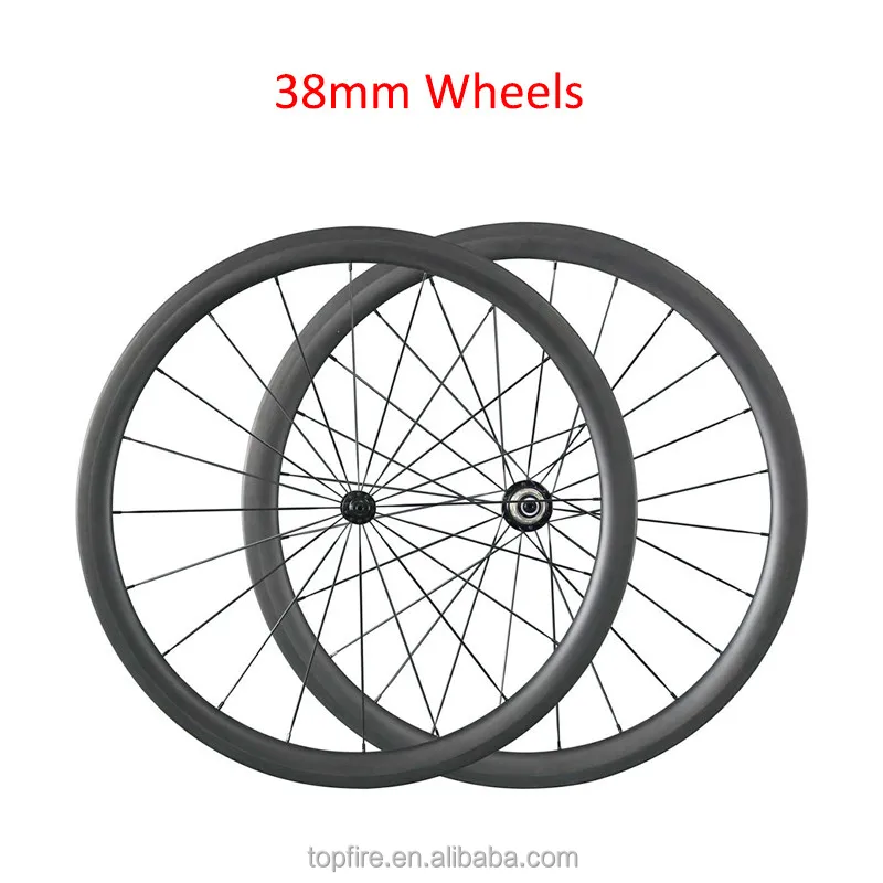 Light Carbon Wheels 700C 23mm Width 24mm 38mm 50mm 60mm 88mm Deep Tubular Clincher Racing Bicycle Wheel Road Bike Wheelset