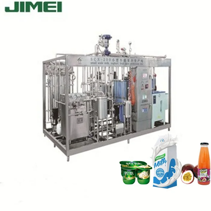 500L/H dairy small fresh milk juice yogurt processing production line plant