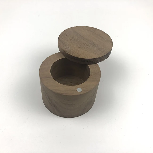 Small Jewelry Gift Box Wood Walnut Ring Box