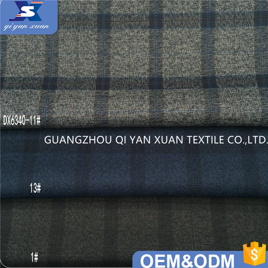 Новинка 75% полиэстер 25% вискоза смешанный материал клетчатый дизайн подходит для мужского костюма блейзера брюк одежды тканая ткань поставщик из Гуанчжоу