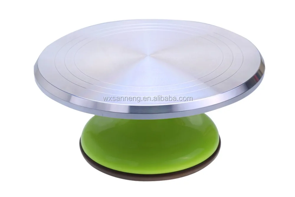 Торт Внесении Помощник Оборотный Торт Украшения Лоток С Зеленый Стенд