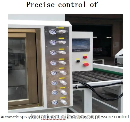 Reciprocating automatic spraying machine for large wooden door plate cabinet door plate automatic spraying machine