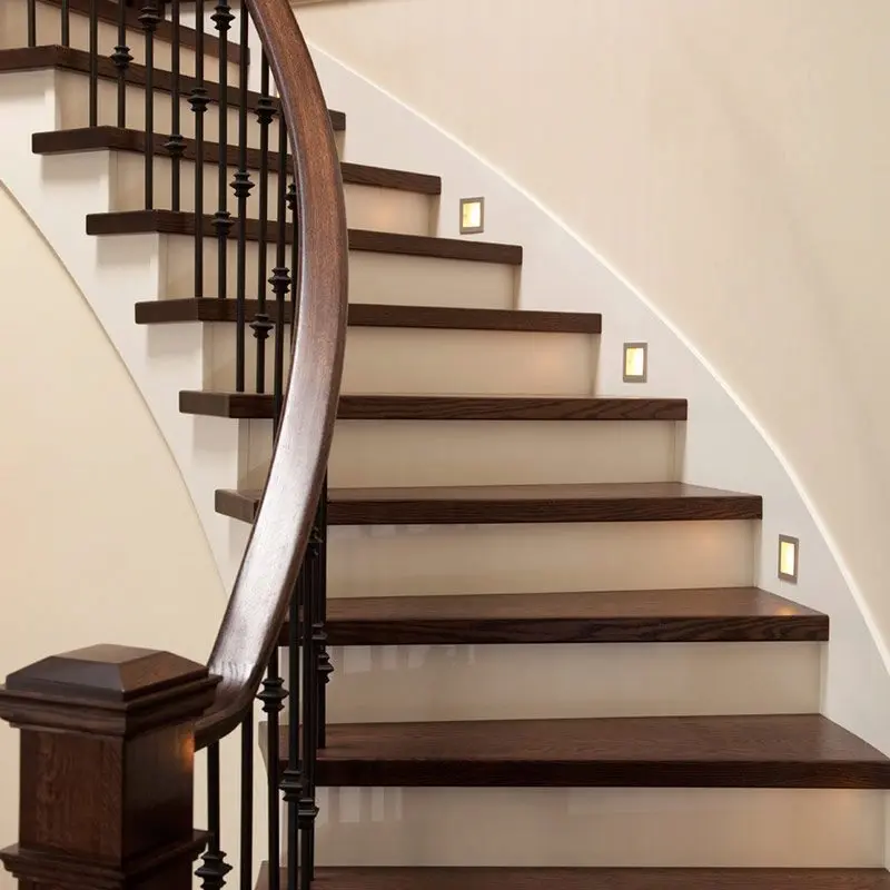 wood staircase stair railing outdoor stair steps construction builder remodeling house supplier 001
