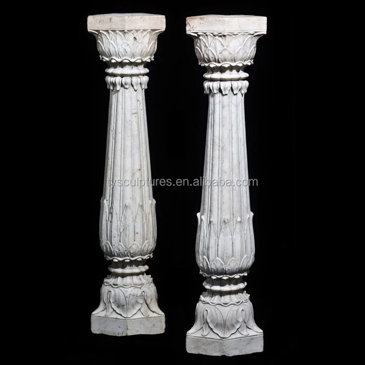 
Hot sale traditional decorative cantera stone columns for home decoration 