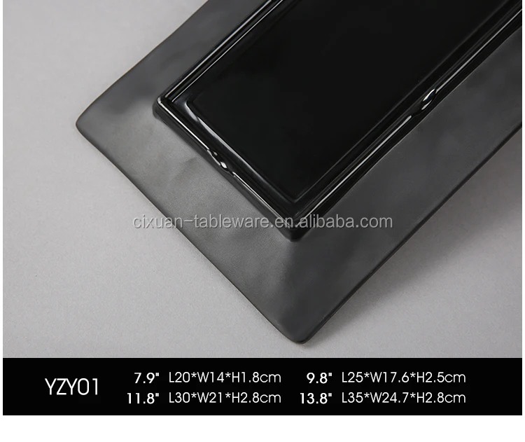 Melamine rectangular unbreakable dinner plate