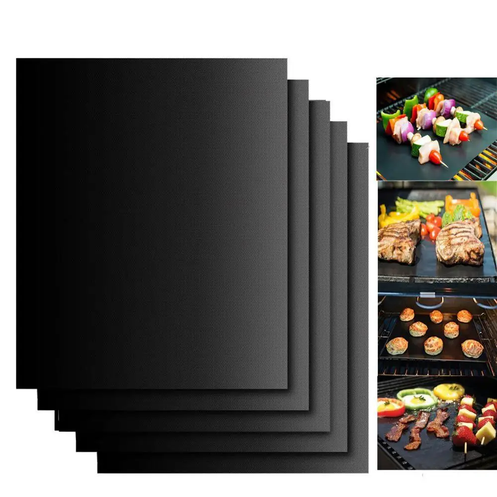 0.2/0.3mm Non-stick Grill BBQ Baking Mats Reusable and Easy to Clean Grill BBQ Mats
