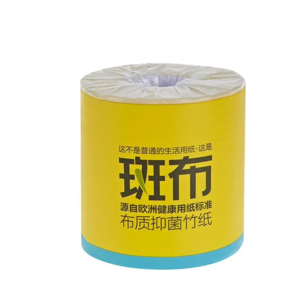 4Ply Bamboo Bathroom Tissue Equipment Embossed Toilet Paper