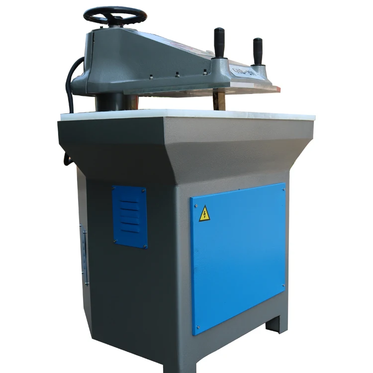 Hydraulic swing arm floor polishing pad cutting machine