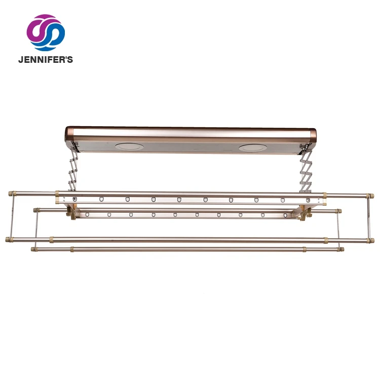 Factory Direct Sales Convenient Design Electric Drying Foldable Aluminum Clothes Hanger With LED Lighting