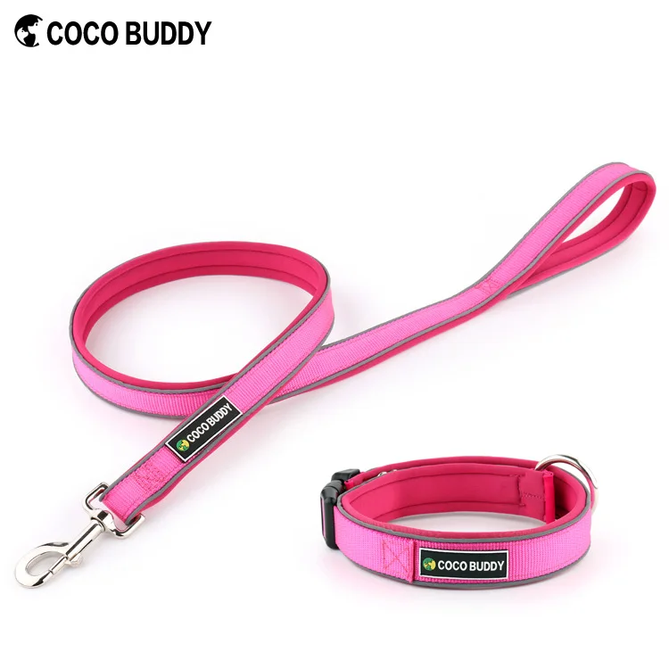 Wholesale Reflective Custom Neoprene Padded Dog Collar And Leash Set,Hot Products Pets Accessories