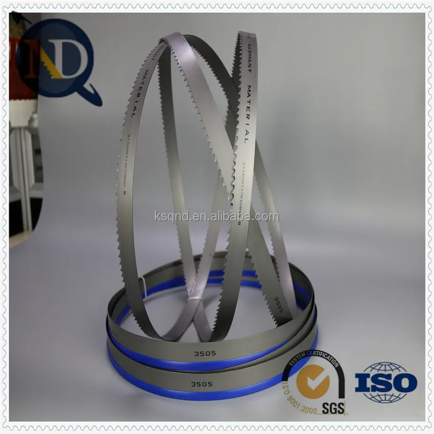 Customized regular and skip/hook tooth form of Band saw blade for cutting metal