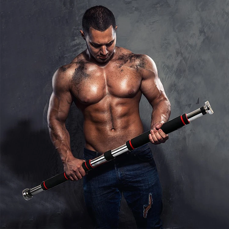 Gym Home Exercise Fitness Free Standing Horizontal Bars Metal Pull up Bar with Lock for Doorway Frame Chin up Bar