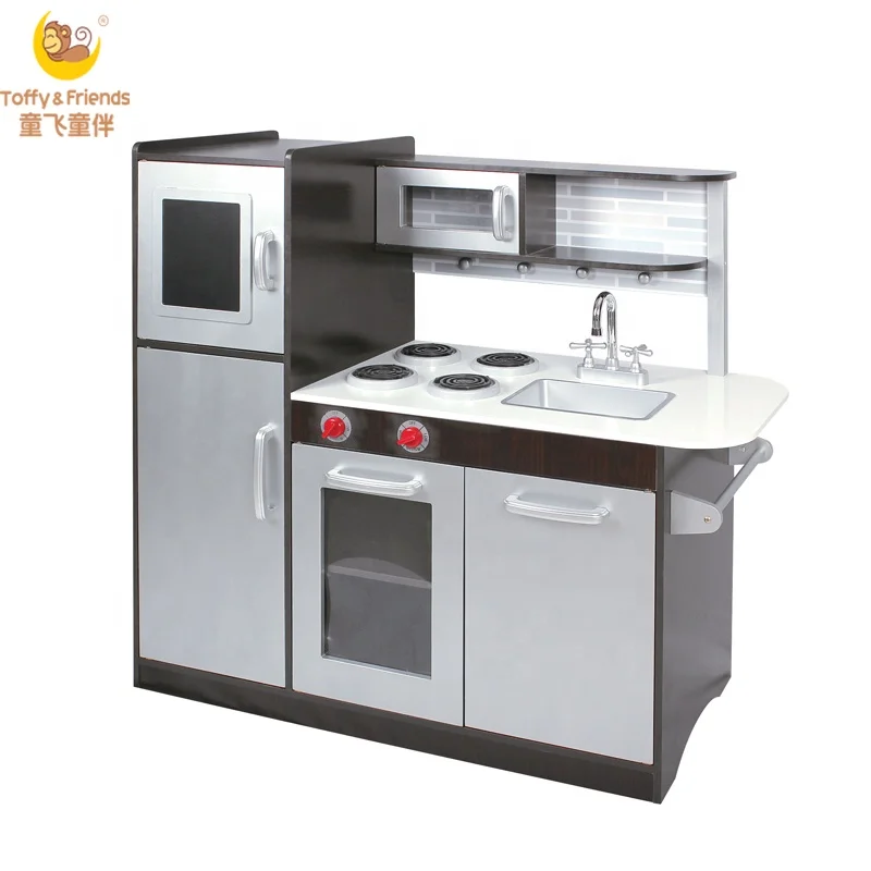 Toffy & Friends Wooden Kids Pretty Play Kitchen Furniture for Developing Kids Creativity