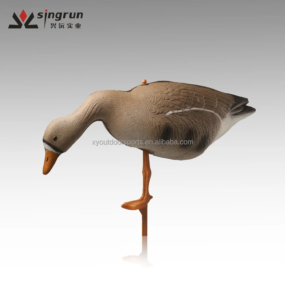 Wholesale Inflatable Foam White-fronted Geese Decoys Lifelike Decoy goose for Hunt