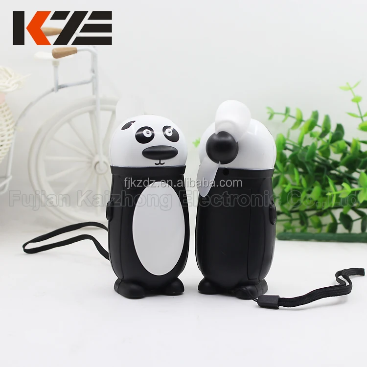 Оптовая продажа мини портативный Настольный вентилятор пластиковый панды для