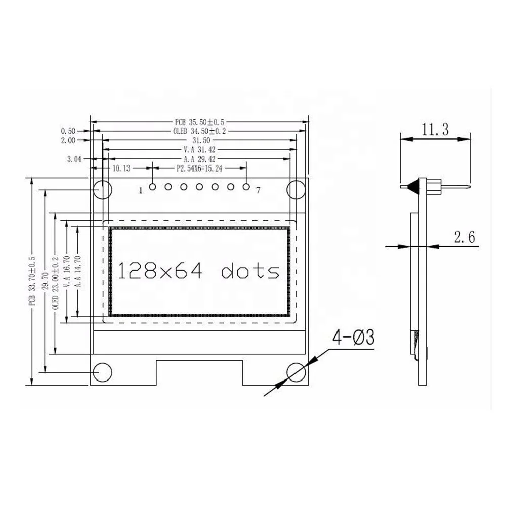 1.3 Inch OLED Module White Color 128X64 OLED LCD LED Display Module 1.3 IIC I2C SPI Communicate for arduin0 Diy Kit