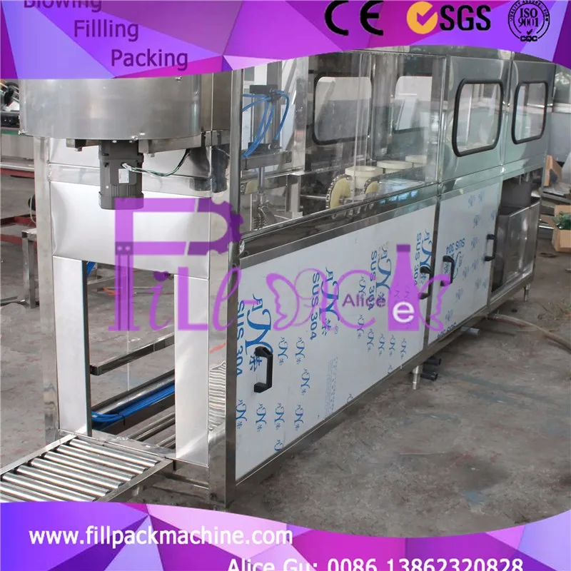 
single line QGF-100 Gallon bottle filling line/machine/unit with one decapping head 