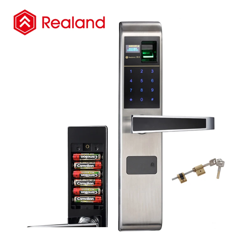 Realand F1 fingerprint scanner coded door lock