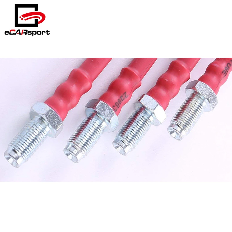 For Toyota for Corolla 93-02 Front Rear Stainless Steel Braided Oil Brake Line Cable Hose