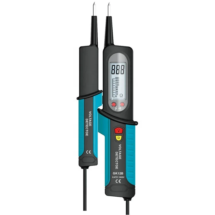 All-sun GK12B Multifunctional Digital AC&DC Voltage Tester Single Pole Voltage Test Continuity Test Diode Resistance Test