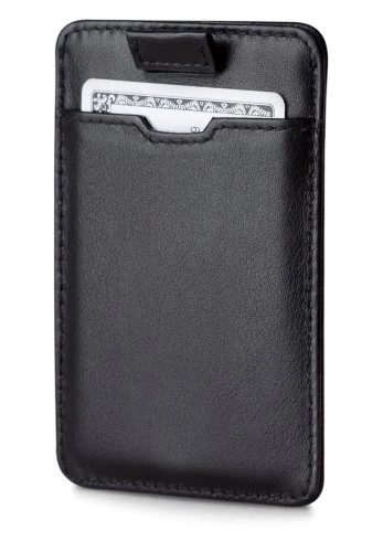 Smart RFID Blocking safe Mens Card Sleeve Wallet Italian Leather minimalist Credit Card Wallet