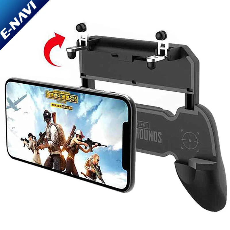 2019 Newest W10 Game Handle Sensitive Shoot Aim Buttons PU BG Mobile Game Joystick