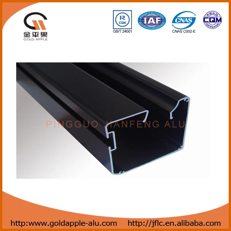 
House eletrophoresis golden extrusion windows aluminum profile 