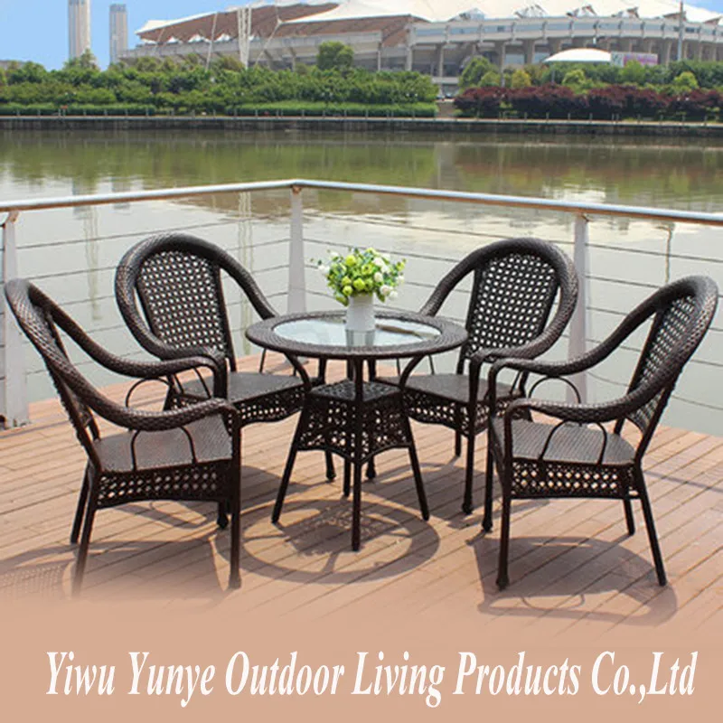 Best Quality rattan / wicker furniture sets rattan garden furniture outdoor patio beach hotel coffee cafe leisure table chair