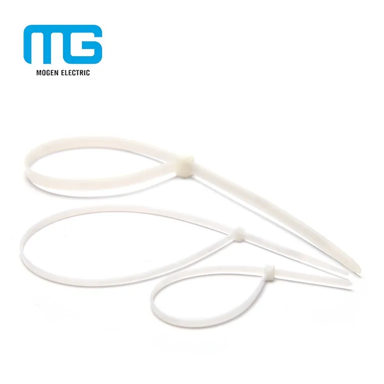 Nylon 66 Self Locking Cable Tie Colored Zip Ties Price Custom Industrial Plastic Nylon Coated Stainless Steel Cable Ties 2.5*100