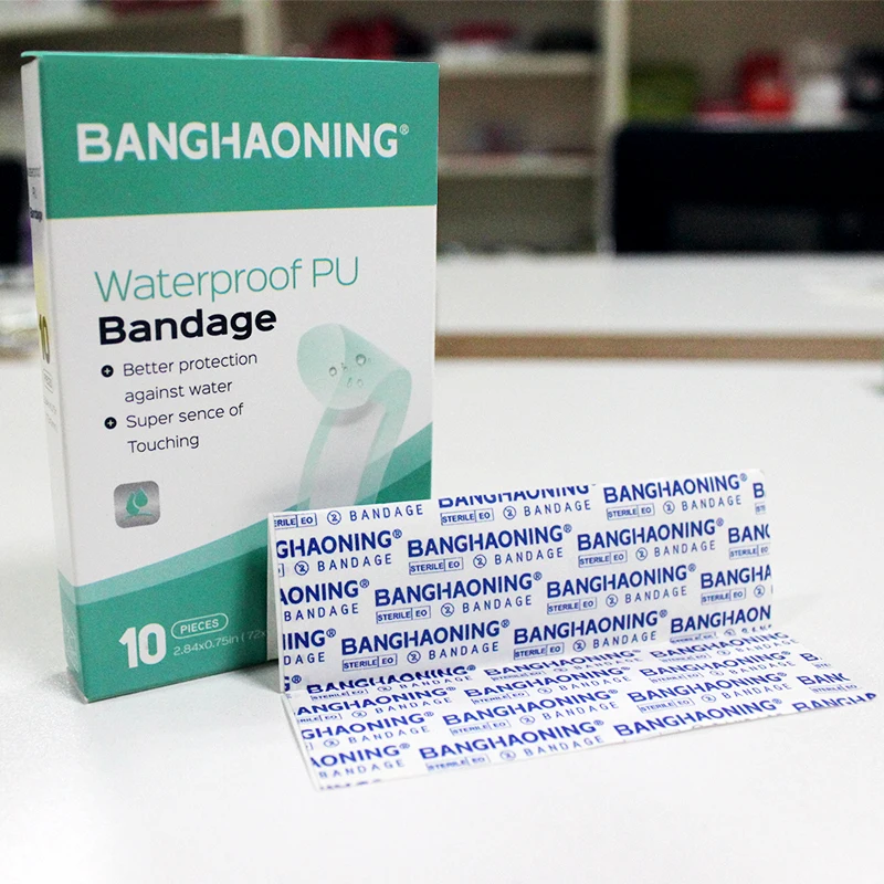 New product 72x19mm transparent PU  adhesive bandage